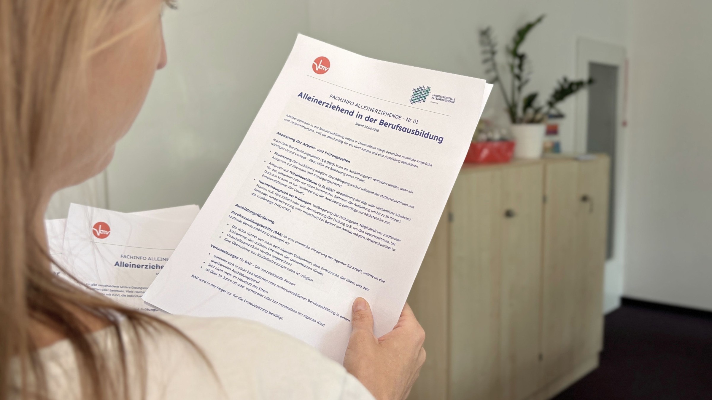 Fachinfos für die Beratung von Alleinerziehenden