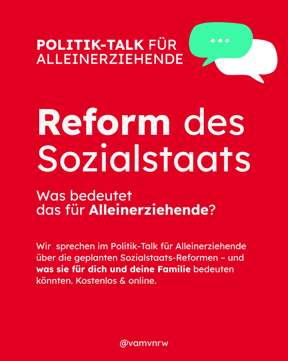 Politik-Talk für Alleinerziehende geht in die nächste Runde Politik-Talk für Alleinerziehende geht in die nächste Runde